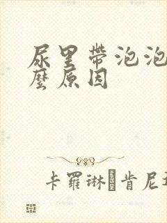 尿里带泡泡是什么原因