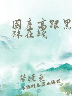 国产高跟黑色丝袜在线