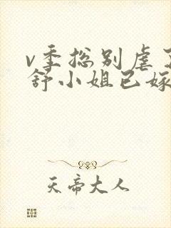 v季总别虐了,舒小姐已嫁人