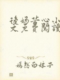 后妈苦心小说全文免费阅读笔趣阁