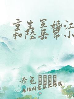 重生军婚江揽月和陆岳昂小说