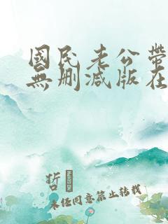 国民老公带回家无删减版在线阅读