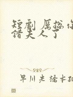 短剧 厉总你找错夫人了