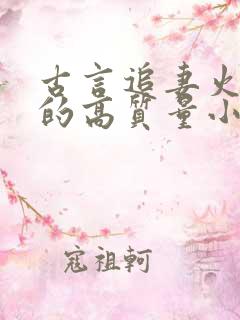 古言追妻火葬场的高质量小说