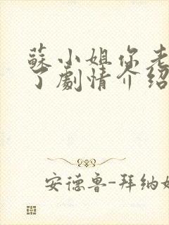 苏小姐你老公掉了剧情介绍