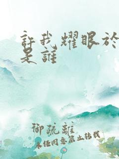 许我耀眼于奶奶是谁