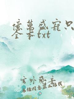 亿万盛宠只为你全本txt