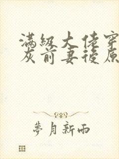 满级大佬穿成炮灰前妻后原著