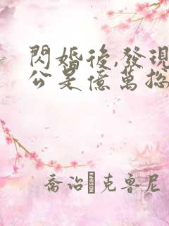 闪婚后,发现老公是亿万总裁 小说