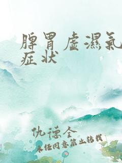 脾胃虚湿气重的症状