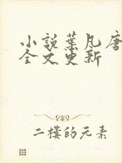 小说叶凡唐若雪全文更新