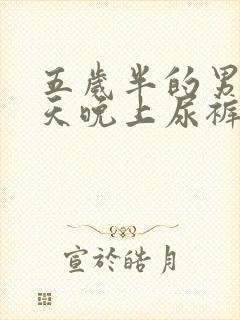 五岁半的男孩每天晚上尿裤子