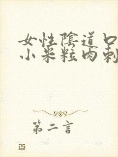 女性阴道口上长小米粒肉刺