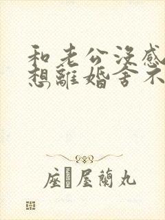 和老公没感情了想离婚舍不得孩子怎么办