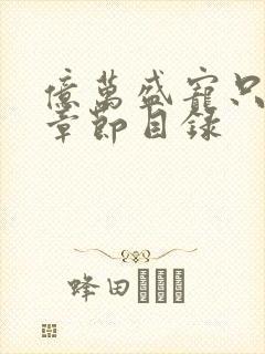 亿万盛宠只为你章节目录