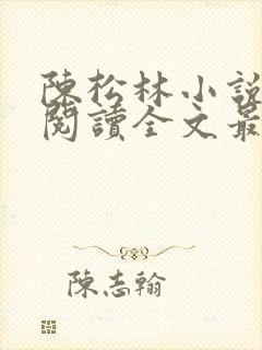 陈松林小说免费阅读全文最新章节