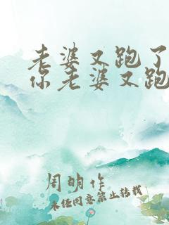 老婆又跑了少帅你老婆又跑了