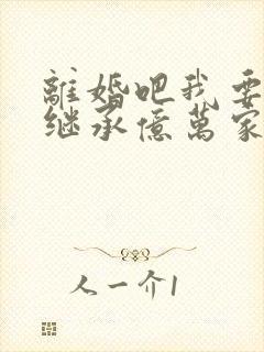 离婚吧我要回家继承亿万家产大结局