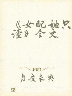 《女配她只想被渣》全文