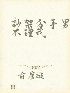 吵架分手男朋友不理我