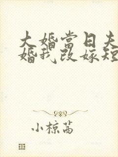 大婚当日夫君逃婚我改嫁短剧在线观看