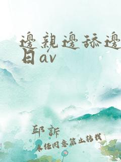边亲边舔边摸边日av