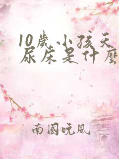 10岁小孩天天尿床是什么原因