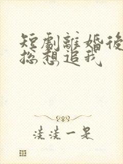 短剧离婚后前夫总想追我