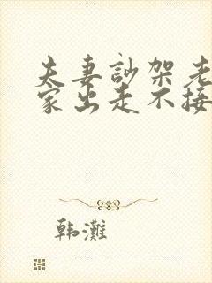 夫妻吵架老公离家出走不接电话