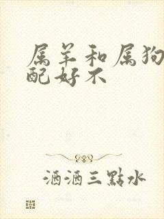 属羊和属狗的婚配好不