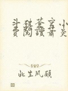 斗破苍穹小说免费阅读萧炎