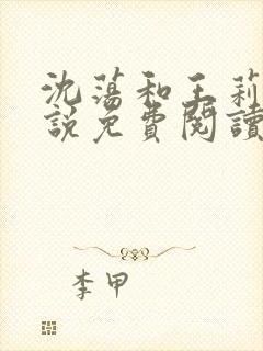 沈荡和王莉莉小说免费阅读