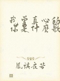 我曾真心的爱过你是什么歌的歌词