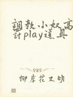调教小奴高潮惩罚play道具