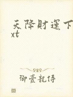 天降财运下载txt