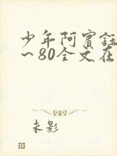 少年阿宾钰慧1～80全文在