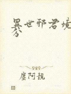 异世邪君境界划分