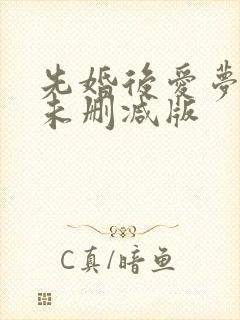 先婚后爱梦筱二未删减版