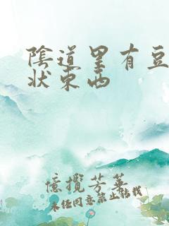 阴道里有豆腐渣状东西