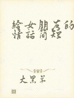 给女朋友的晚安情话简短