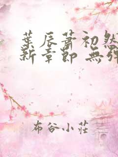 叶辰萧初然 最新章节 无弹窗