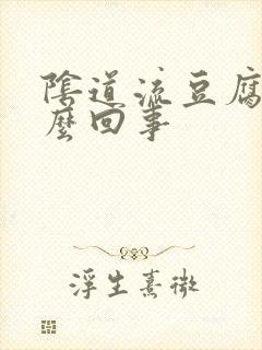 阴道流豆腐渣怎么回事