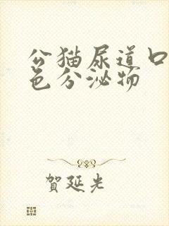 公猫尿道口有黄色分泌物