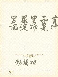 男尿里面有白色沉淀物是什么原因