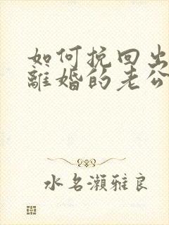 如何挽回出轨要离婚的老公