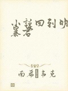 小说回到明朝当暴君