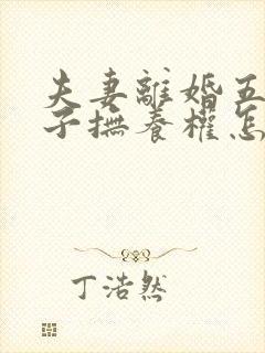 夫妻离婚五岁孩子抚养权怎么判定