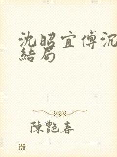 沈昭宜傅沉砚大结局