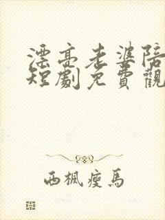 漂亮老婆陪过年短剧免费观看完整版高清