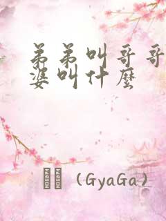 弟弟叫哥哥的老婆叫什么